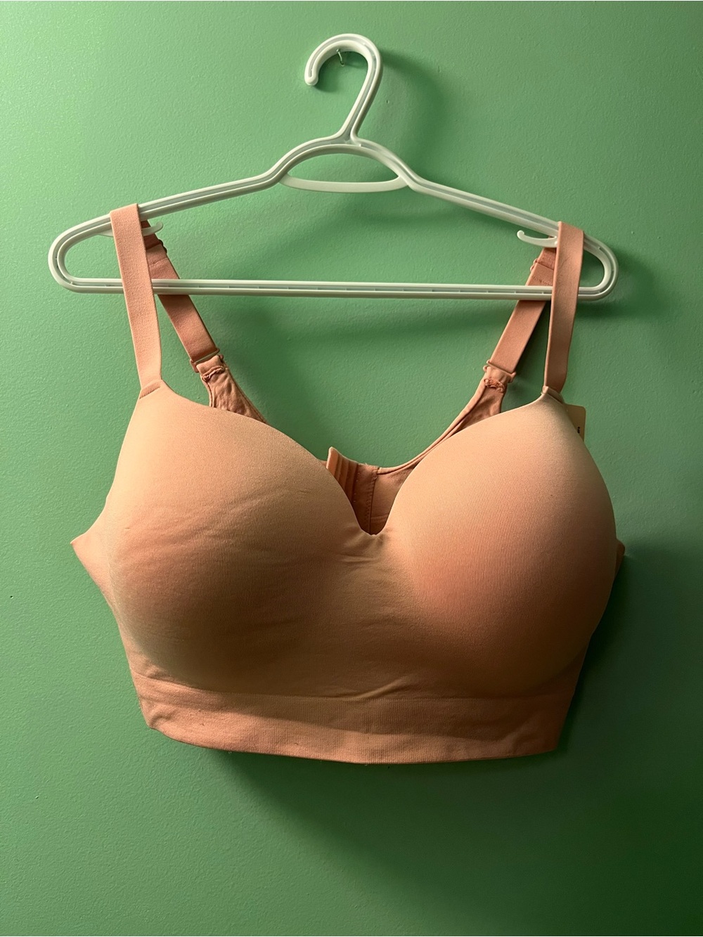 Shapermint Truekind Seamless Nude Peach Longline T-Shirt Bra